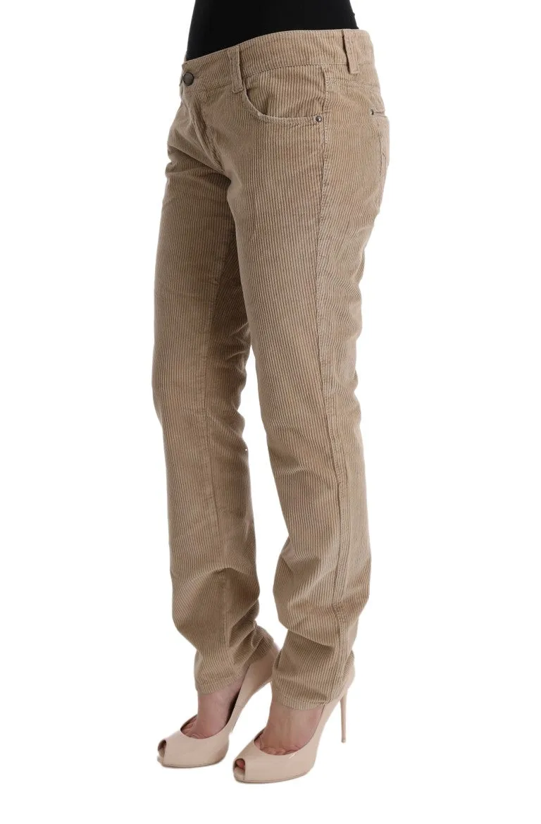 Beige Regular Fit Luxe Trousers sold by Louxly product image thumbnail 2