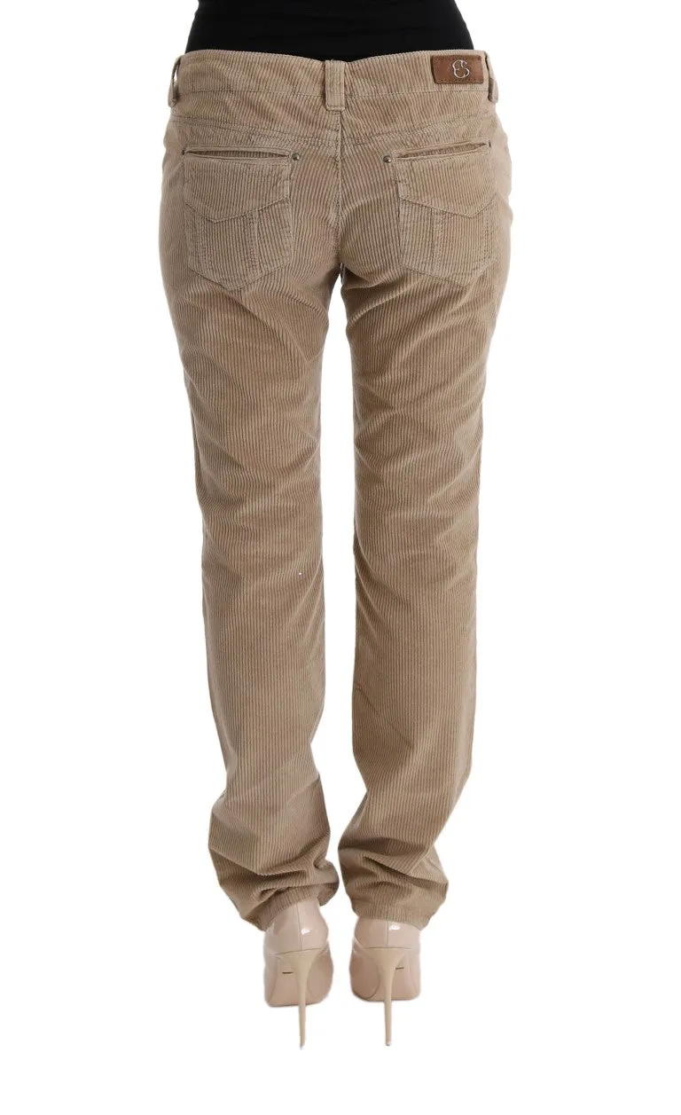 Beige Regular Fit Luxe Trousers sold by Louxly product image thumbnail 3