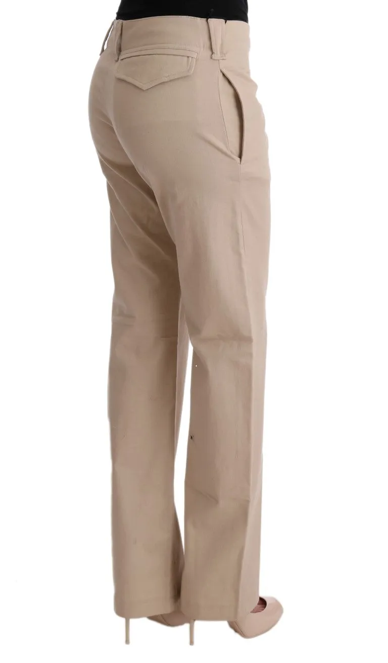 Chic Beige Cropped Pants - Regular Fit Elegance sold by Louxly product image thumbnail 4