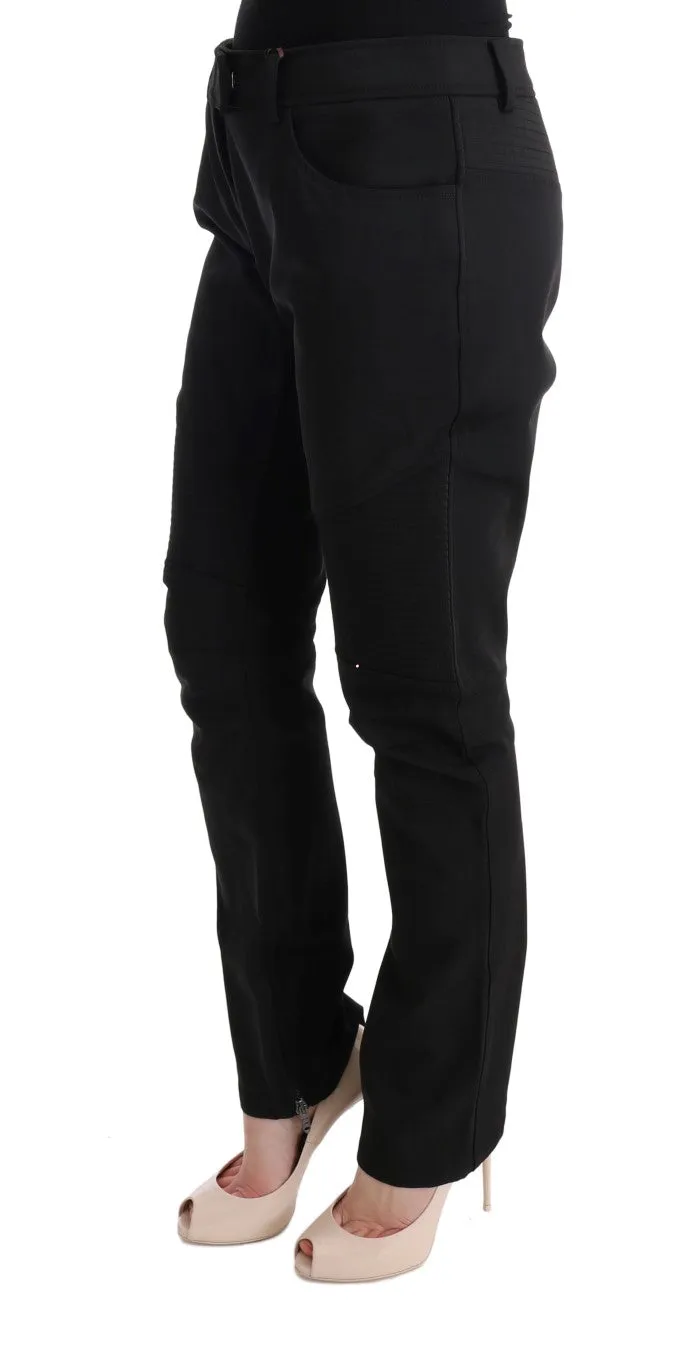Sleek Black Cotton Slim Fit Pants sold by Louxly product image thumbnail 2