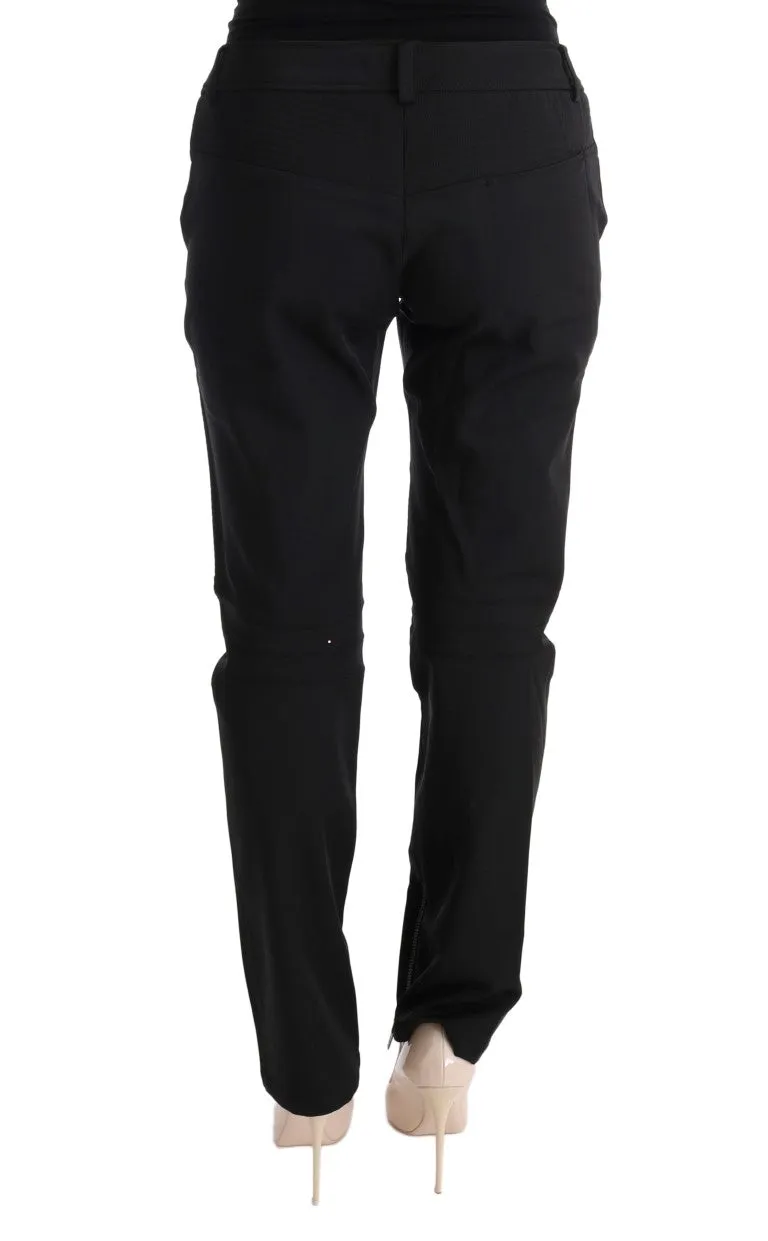Sleek Black Cotton Slim Fit Pants sold by Louxly product image thumbnail 3