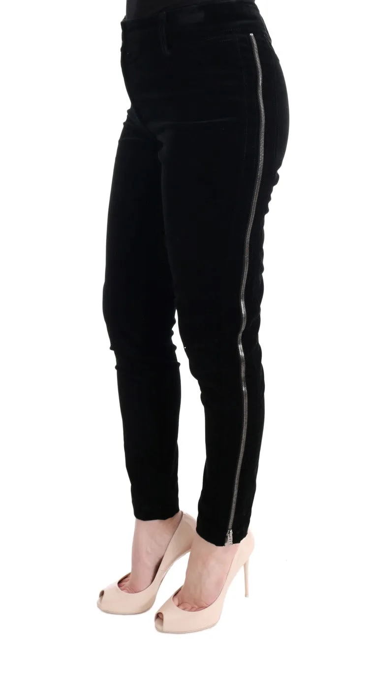 Chic Black Slim Fit Cropped Pants sold by Louxly product image thumbnail 2
