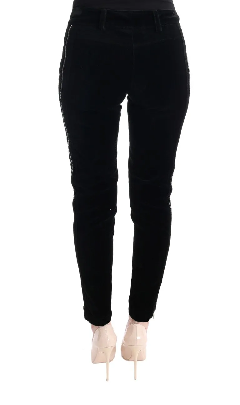 Chic Black Slim Fit Cropped Pants sold by Louxly product image thumbnail 3