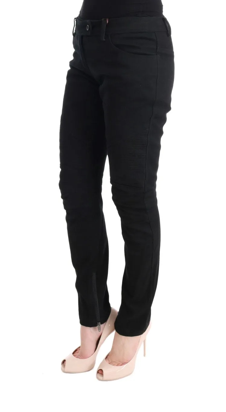 Chic Black Slim Fit Trousers sold by Louxly product image thumbnail 2