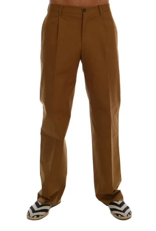 Elegant Brown Formal Trousers for Men sold by Louxly