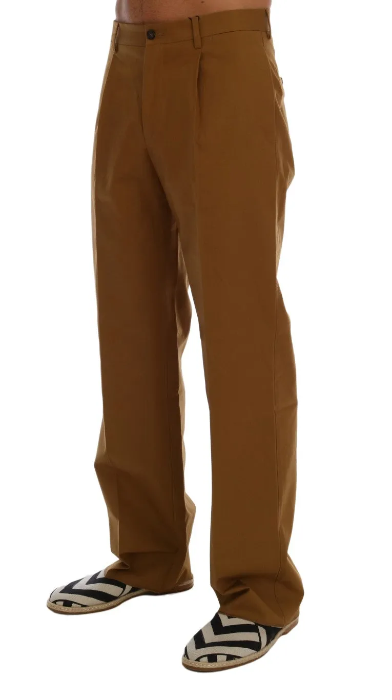 Elegant Brown Formal Trousers for Men sold by Louxly product image thumbnail 2