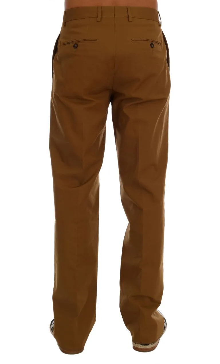 Elegant Brown Formal Trousers for Men sold by Louxly product image thumbnail 3