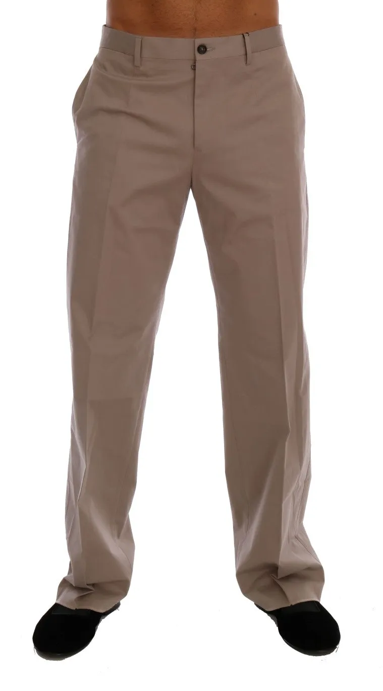 Chic Beige Chinos Casual Pants sold by Louxly