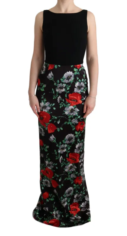 Elegant Floral Sheath Gown sold by Louxly