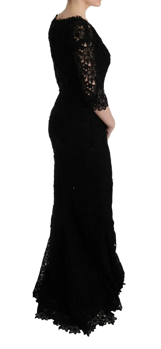 Elegant Black Sheath Dress with Silk Lining sold by Louxly product image thumbnail 4