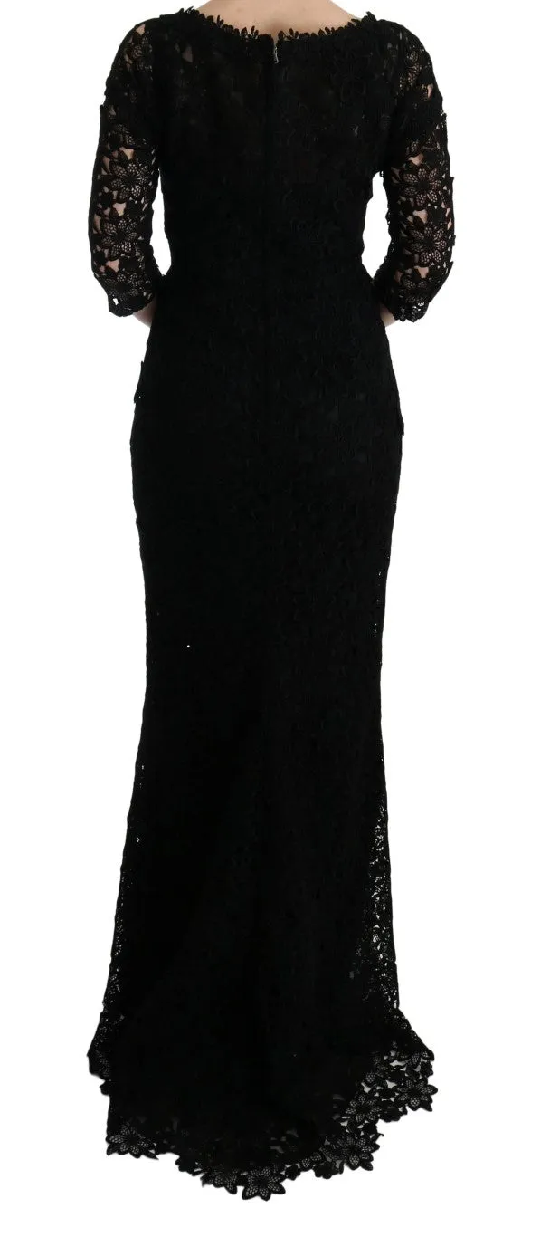 Elegant Black Sheath Dress with Silk Lining sold by Louxly product image thumbnail 3
