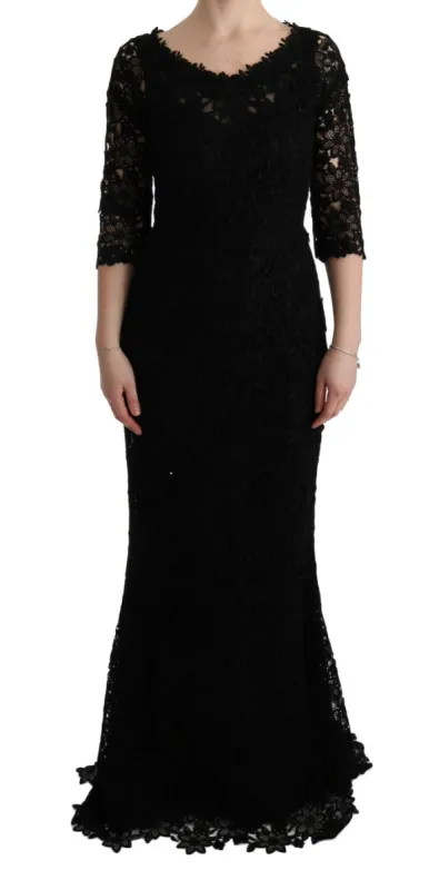 Elegant Black Sheath Dress with Silk Lining sold by Louxly