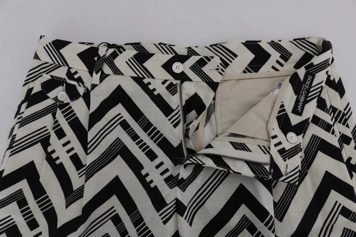 Striped Casual Knee-High Shorts sold by Louxly product image thumbnail 4