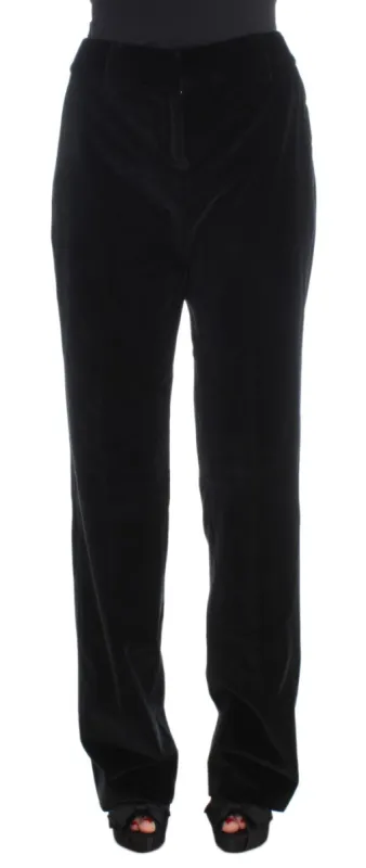Elegant Black Straight Fit Jeans sold by Louxly