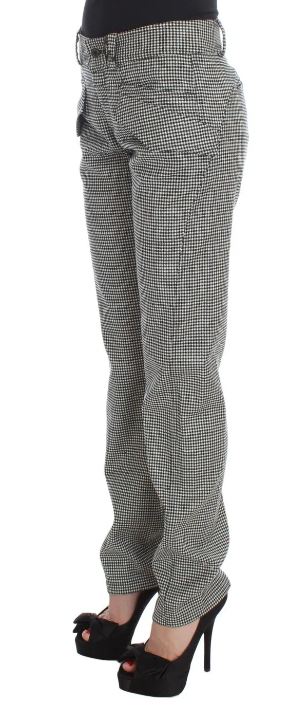 Chic Checkered Black & White Regular Fit Pants sold by Louxly product image thumbnail 2