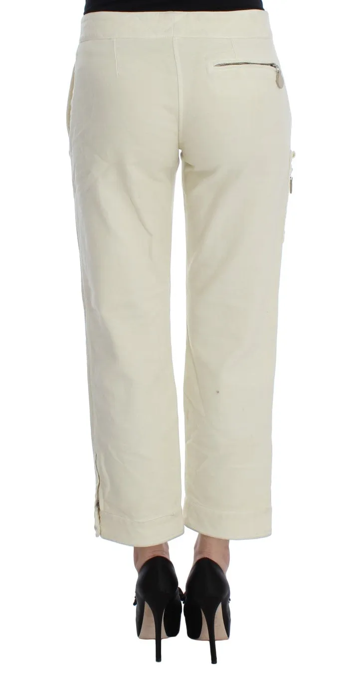 Beige Capri Cropped Chic Pants sold by Louxly product image thumbnail 3