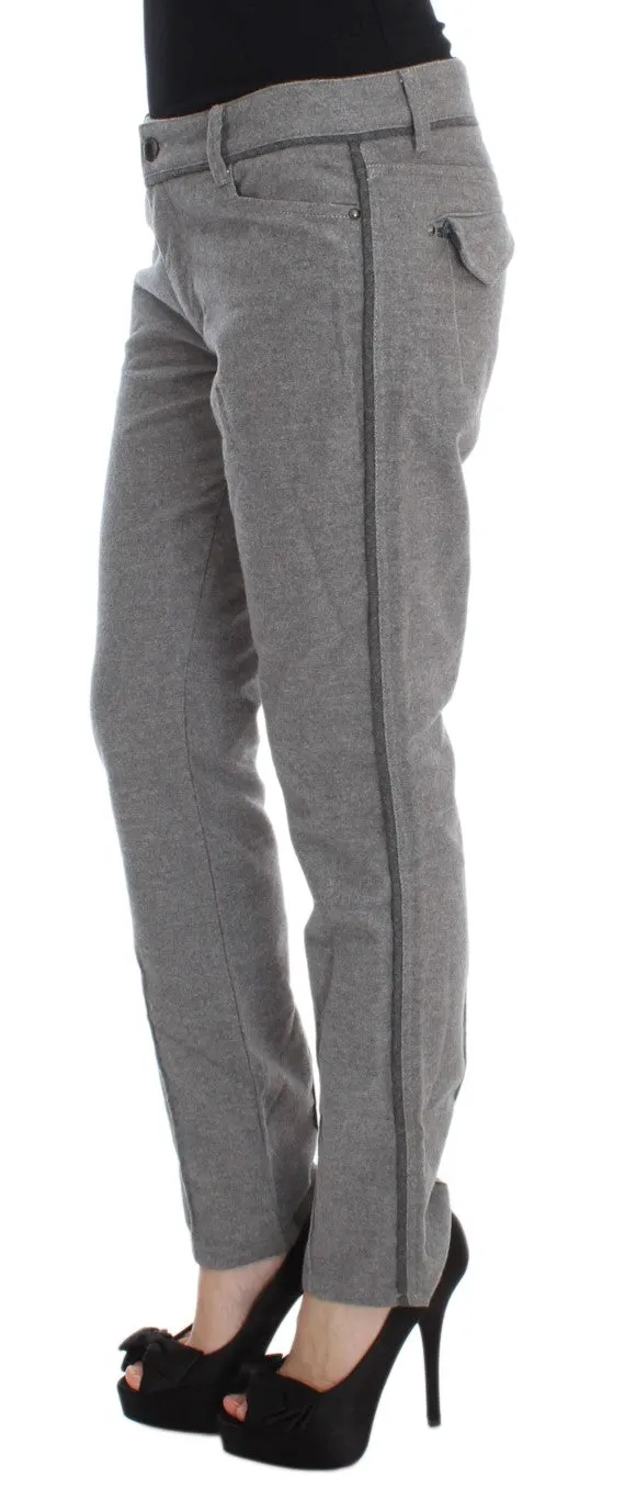 Chic Gray Casual Cotton Pants sold by Louxly product image thumbnail 2