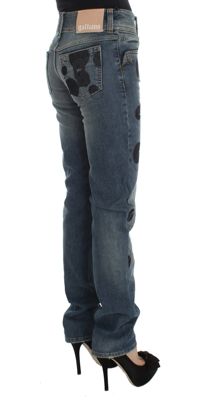 Chic Slim Fit Bootcut Jeans in Blue Wash sold by Louxly product image thumbnail 4