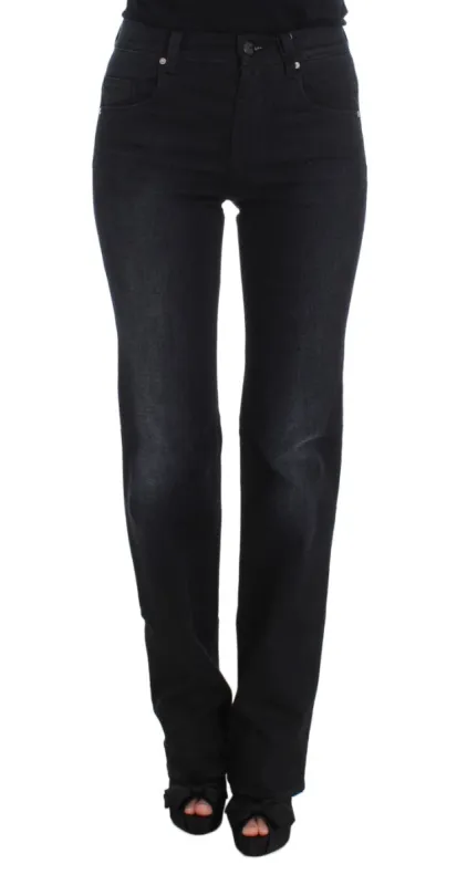 Chic Slim Fit Bootcut Denim Jeans sold by Louxly