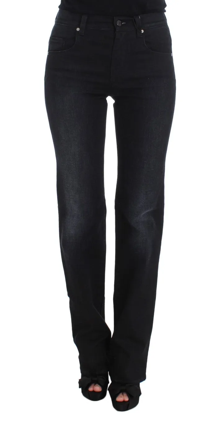 Chic Slim Fit Bootcut Denim Jeans sold by Louxly
