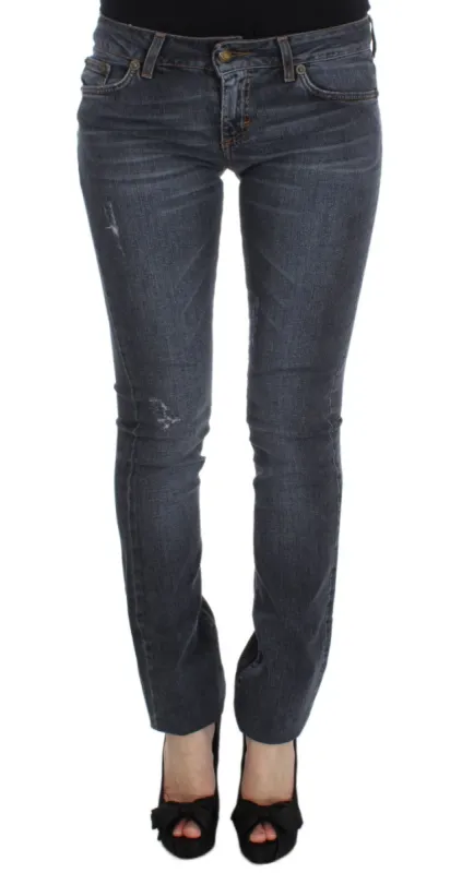 Slim Fit Green Diamond Blue Wash Jeans sold by Louxly