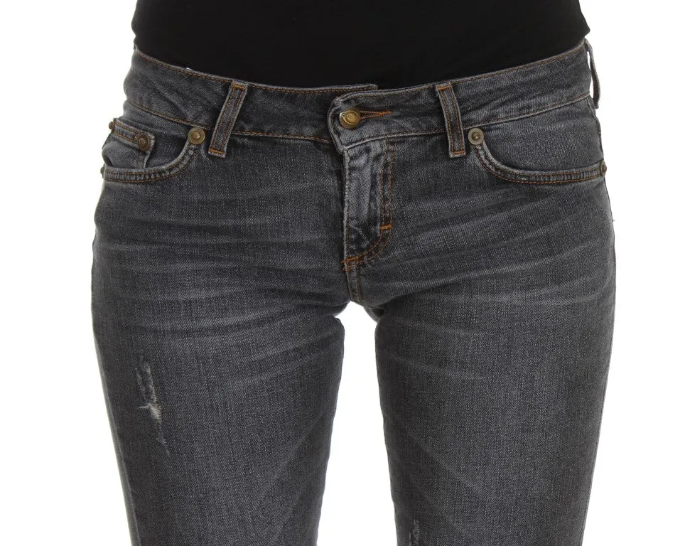 Slim Fit Green Diamond Blue Wash Jeans sold by Louxly product image thumbnail 5