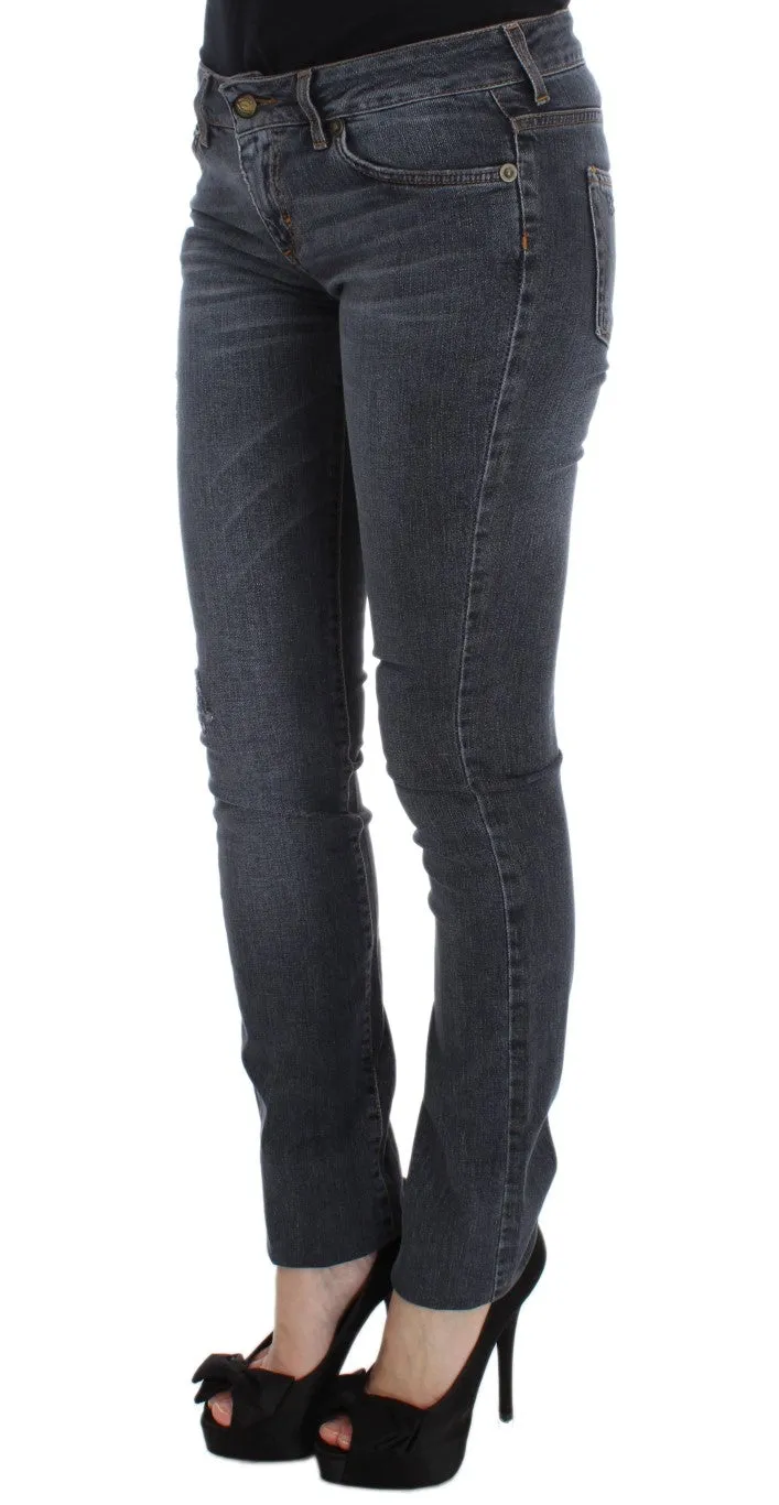 Slim Fit Green Diamond Blue Wash Jeans sold by Louxly product image thumbnail 2