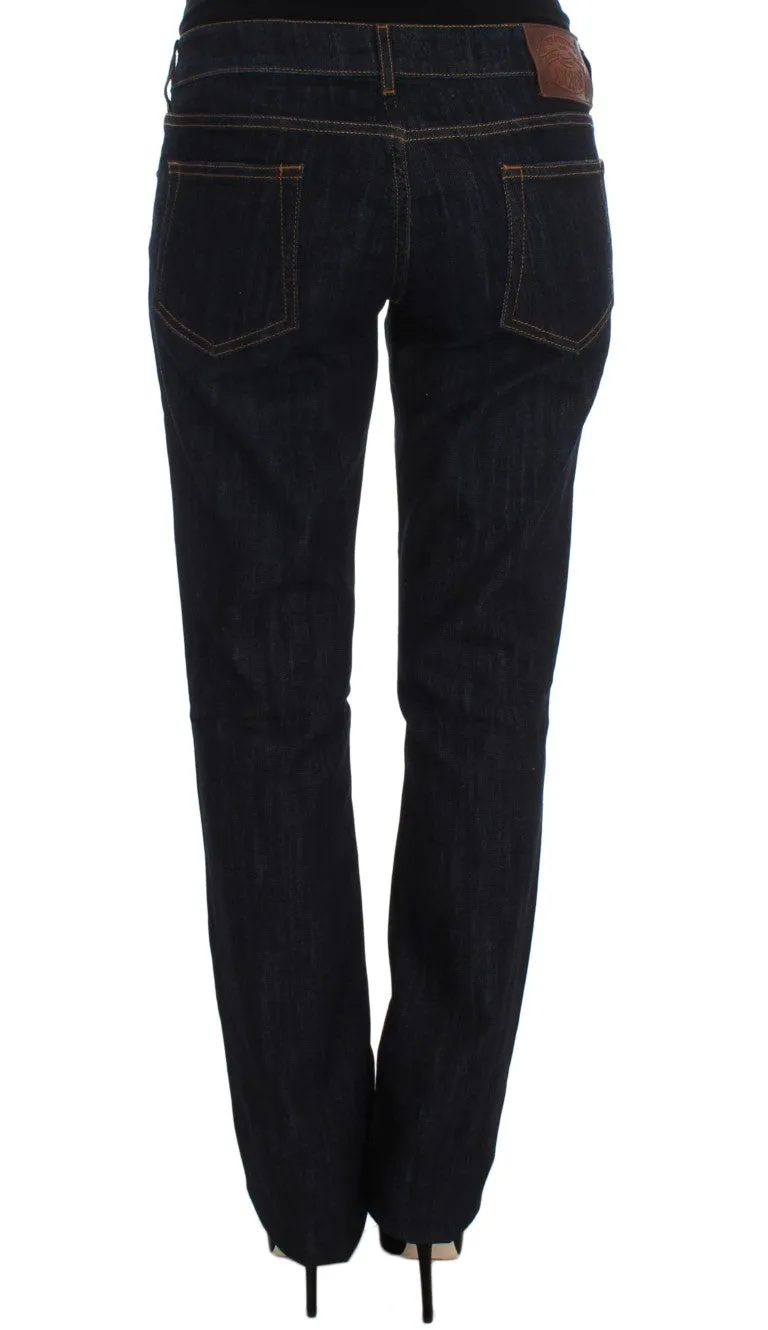 Chic Blue Straight Fit Designer Jeans sold by Louxly product image thumbnail 3
