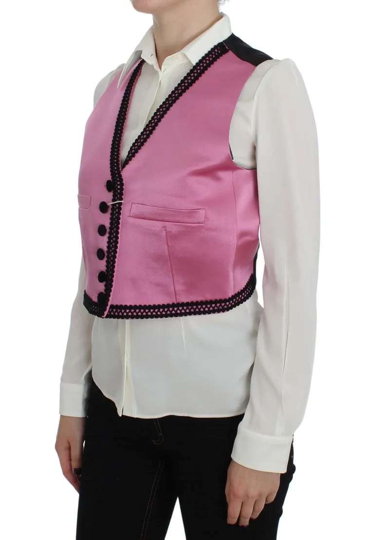 Silk-Cotton Blend Torero Inspired Vest sold by Louxly product image thumbnail 2