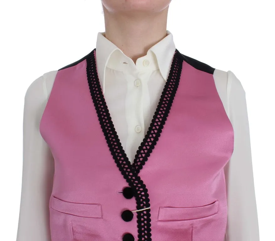 Silk-Cotton Blend Torero Inspired Vest sold by Louxly product image thumbnail 3