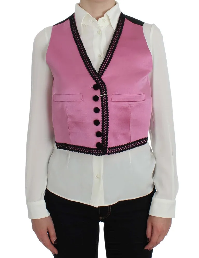 Silk-Cotton Blend Torero Inspired Vest sold by Louxly