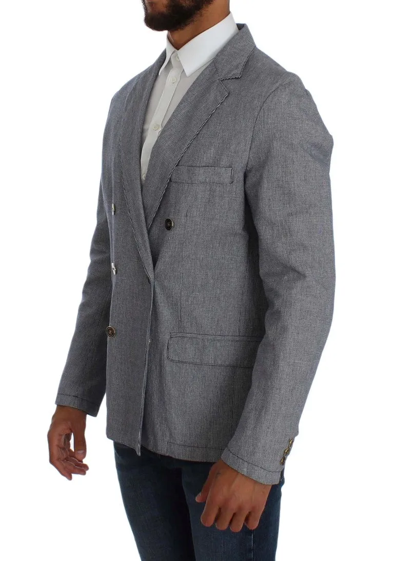 Elegant Double-Breasted Blue Blazer sold by Louxly product image thumbnail 2