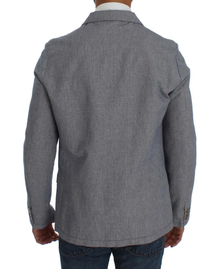 Elegant Double-Breasted Blue Blazer sold by Louxly product image thumbnail 3