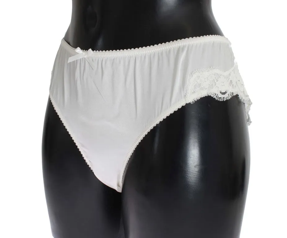 Elegant White Silk Blend Underwear sold by Louxly product image thumbnail 2