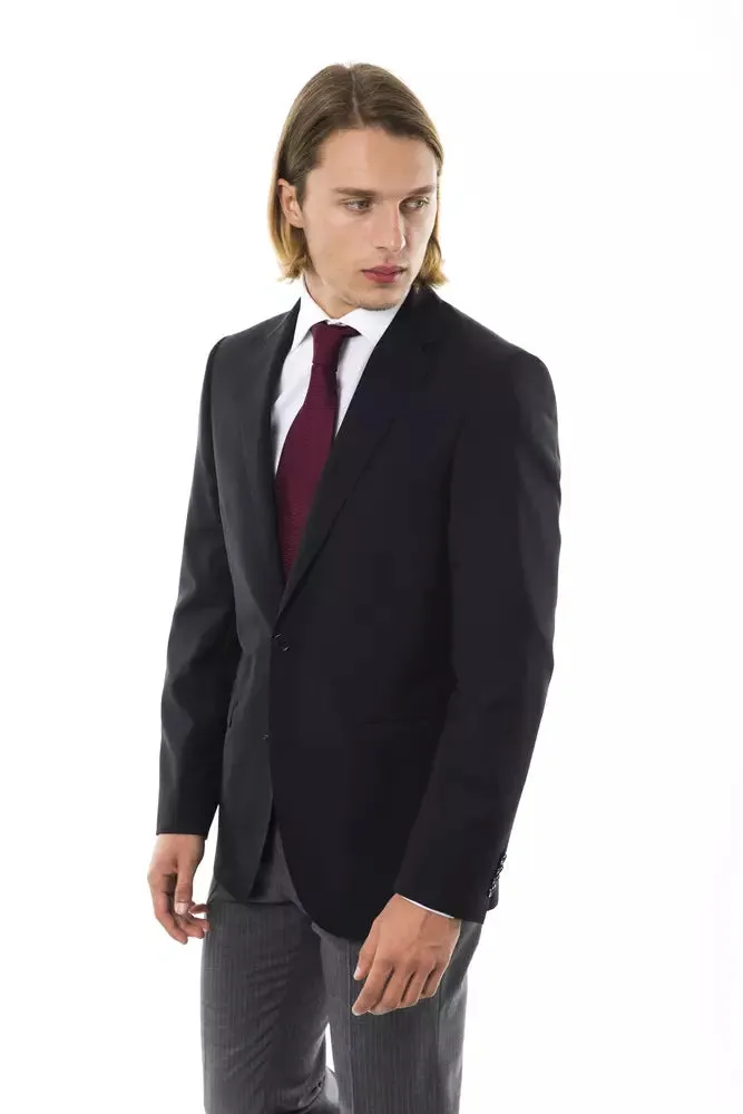 Black Wool Men Blazer sold by Louxly product image thumbnail 2