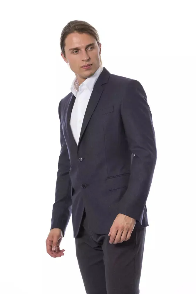 Blue Wool Men Blazer sold by Louxly product image thumbnail 2