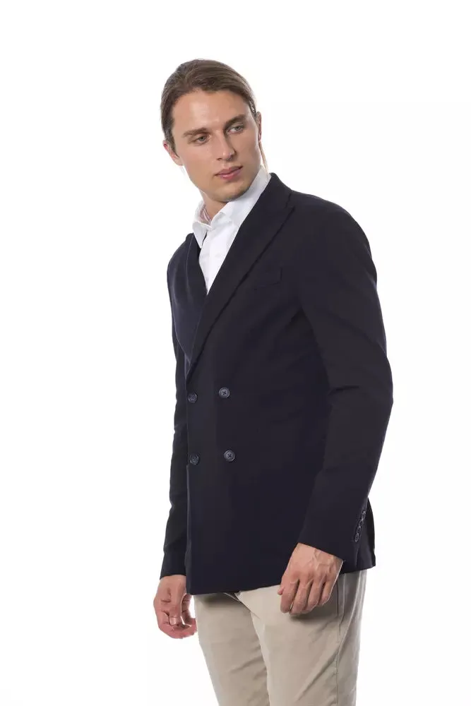 Blue Viscose Men Blazer sold by Louxly product image thumbnail 2