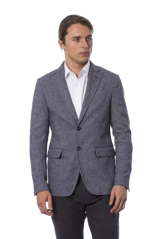 Blue Polyester Men Blazer sold by Louxly