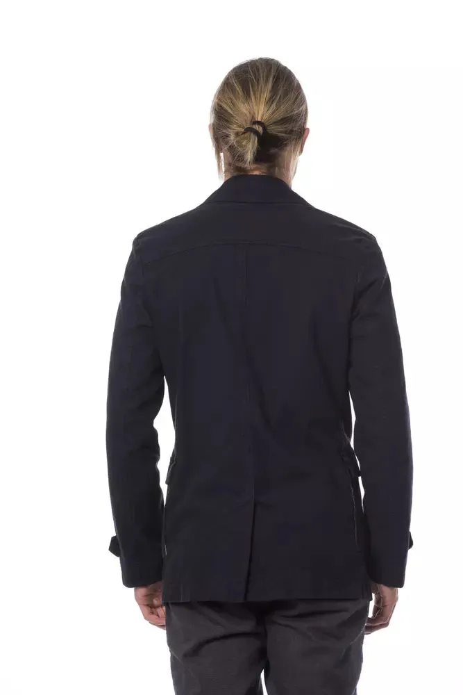 Blue Cotton Men Blazer sold by Louxly product image thumbnail 3