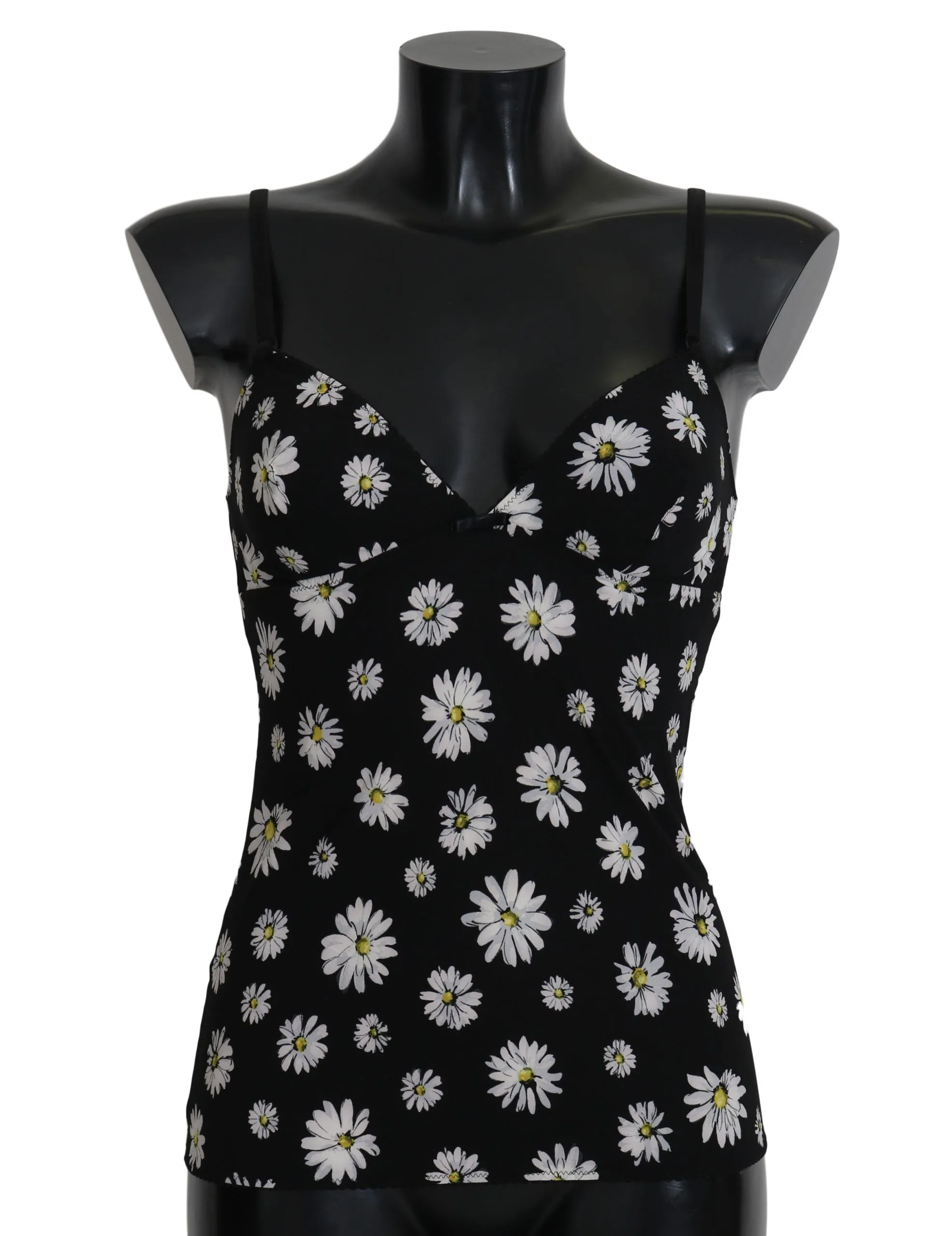 Elegant Black Daisy Floral Lace Chemise Dress sold by Louxly