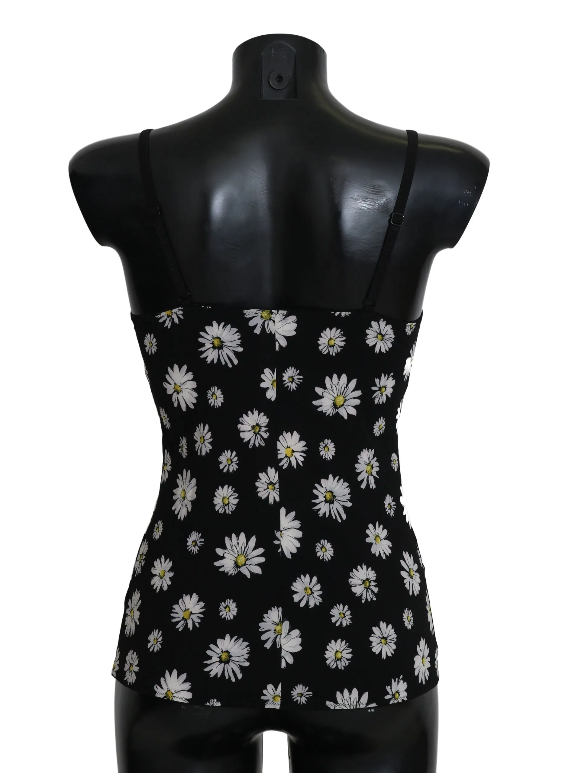 Elegant Black Daisy Floral Lace Chemise Dress sold by Louxly product image thumbnail 2