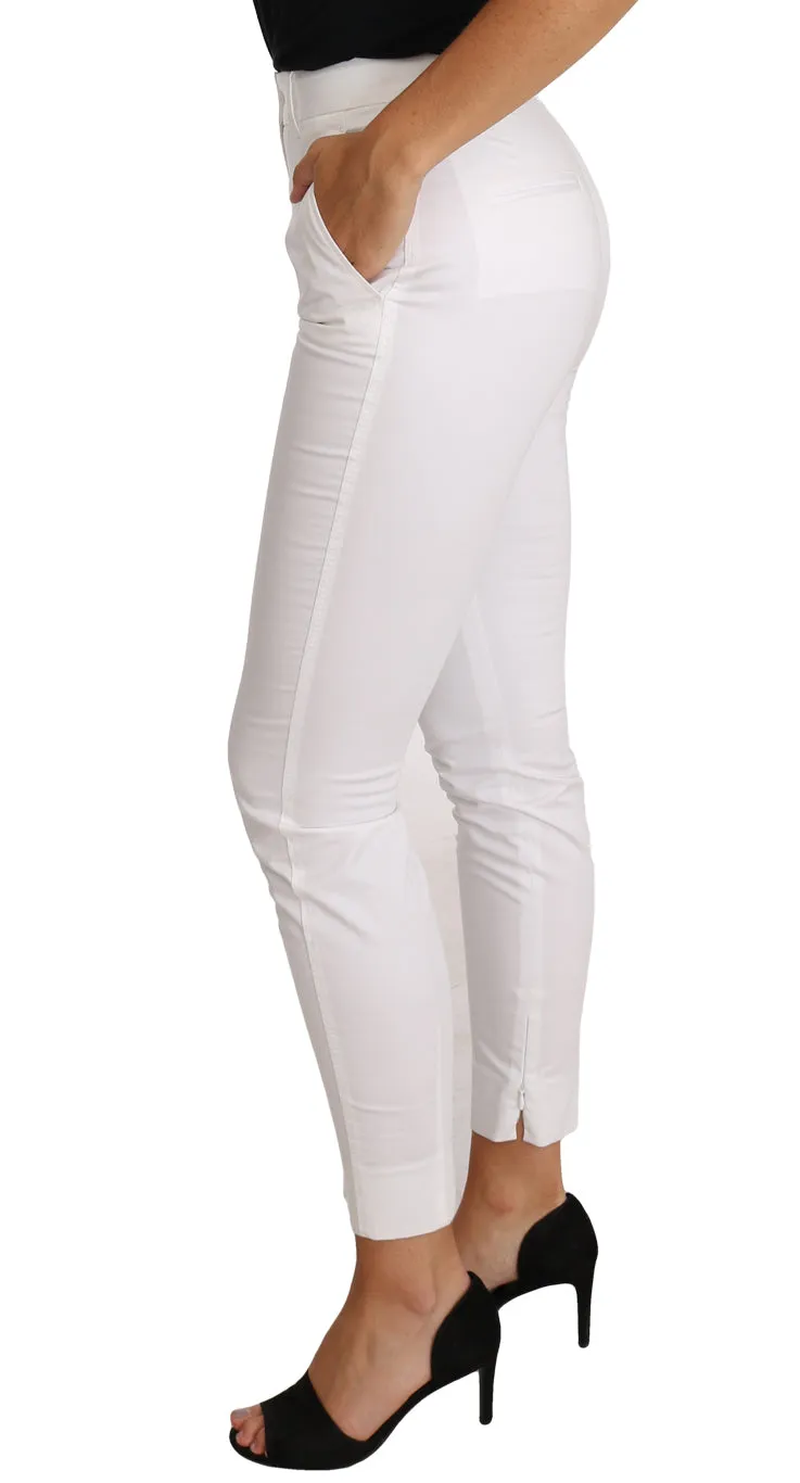 Chic White Slim Dress Pants sold by Louxly product image thumbnail 3