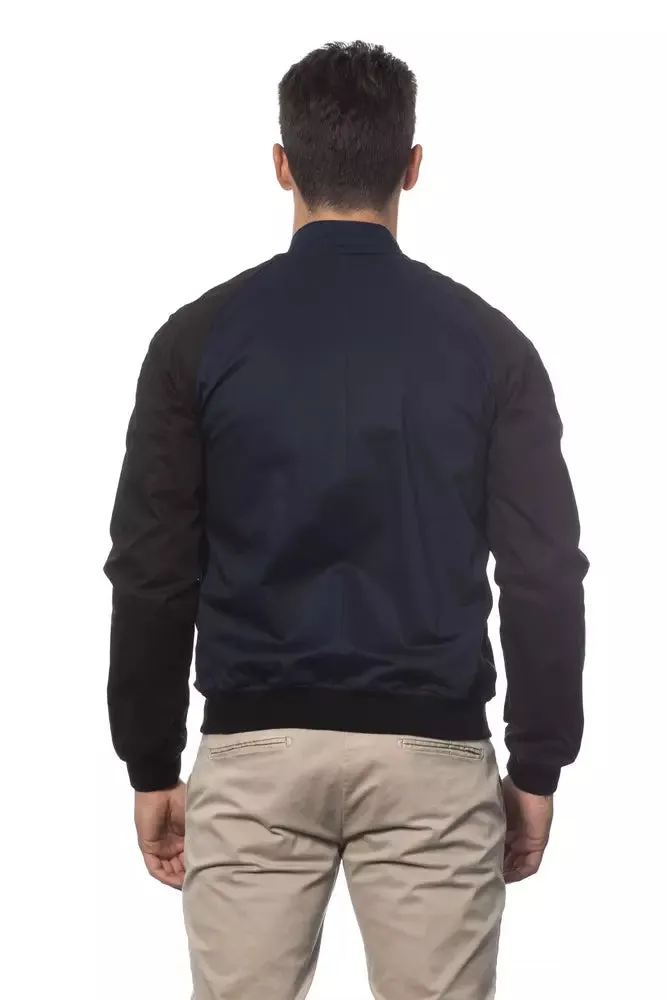 Blue Cotton Men Bomber Jacket sold by Louxly product image thumbnail 3