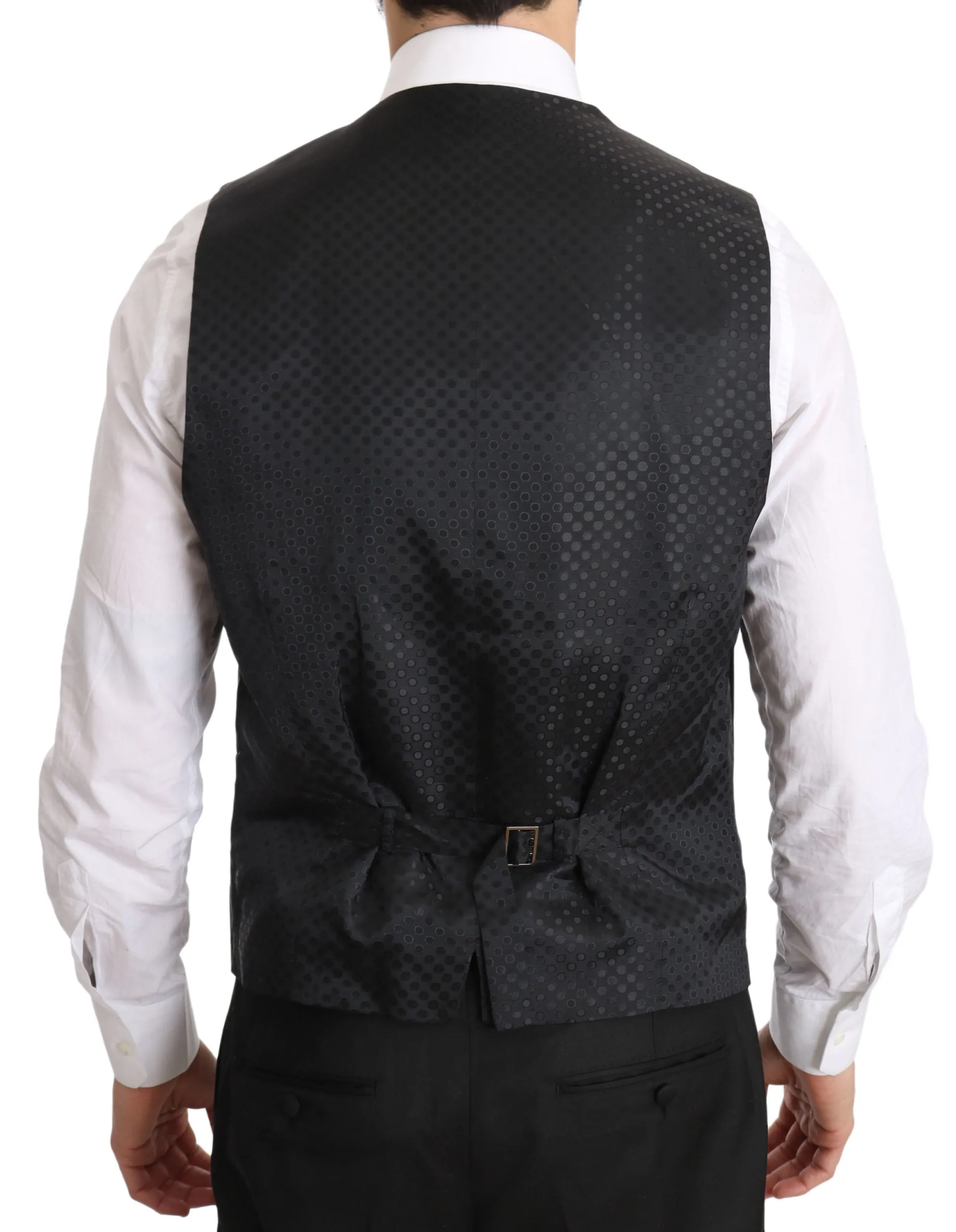 Elegant Gray Formal Vest - Regular Fit sold by Louxly product image thumbnail 2