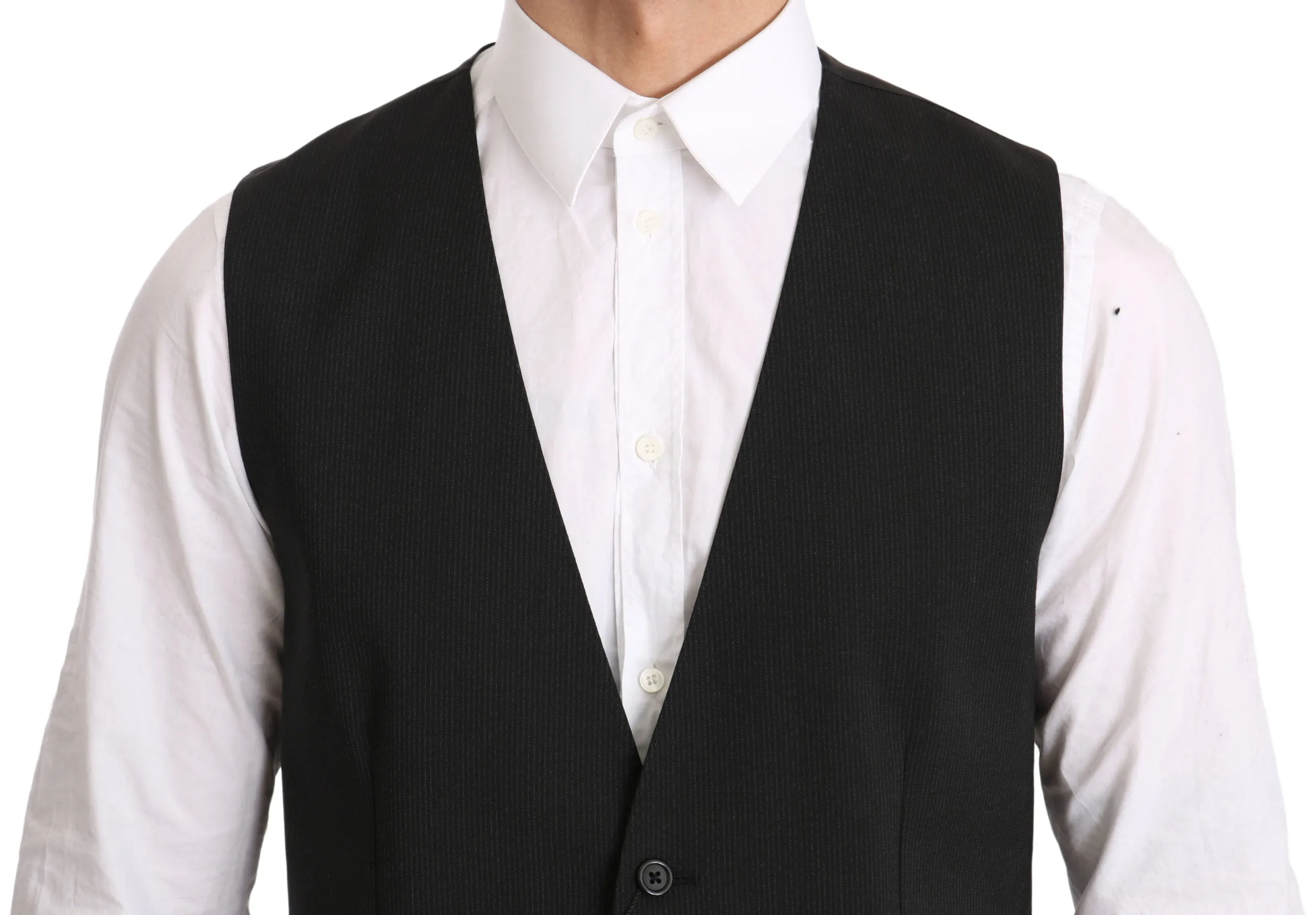 Elegant Gray Formal Vest - Regular Fit sold by Louxly product image thumbnail 3