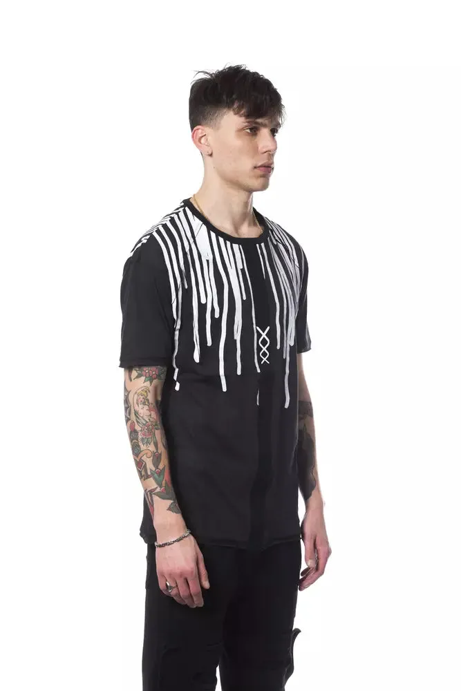 Black Cotton Men T-Shirt sold by Louxly product image thumbnail 2