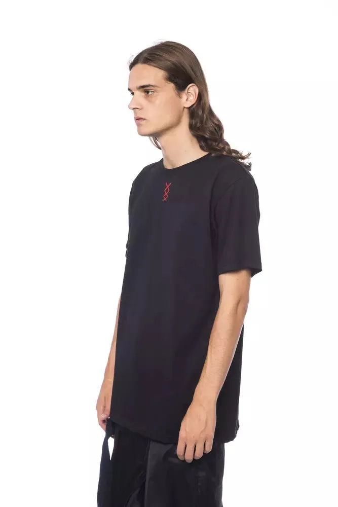 Black Cotton Men T-Shirt sold by Louxly product image thumbnail 2