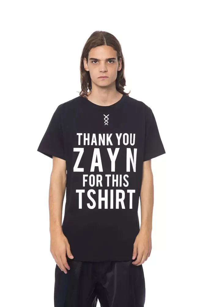 Black Cotton Men T-Shirt sold by Louxly