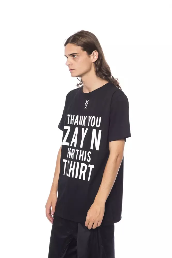 Black Cotton Men T-Shirt sold by Louxly product image thumbnail 2