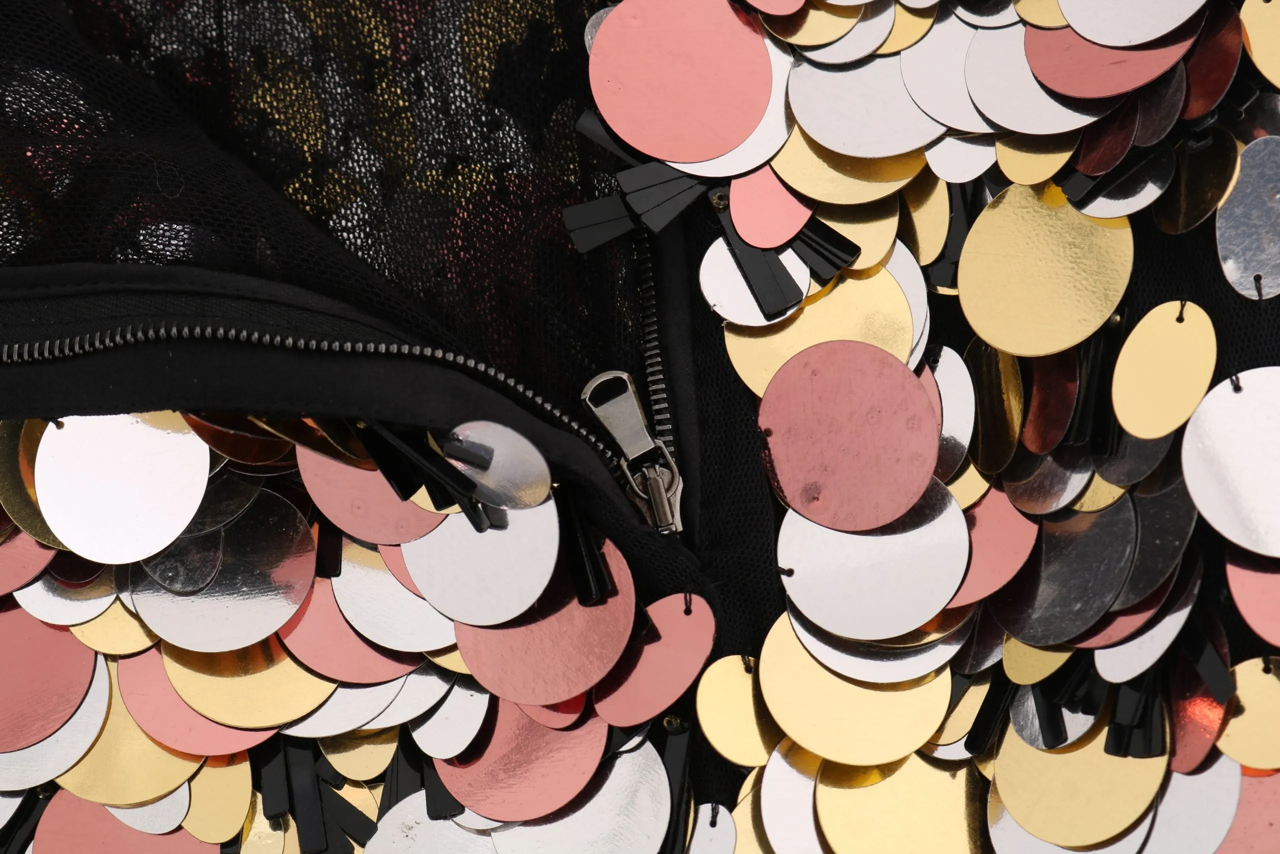 Sequin Embellished High-Waist Pencil Skirt sold by Louxly product image thumbnail 4